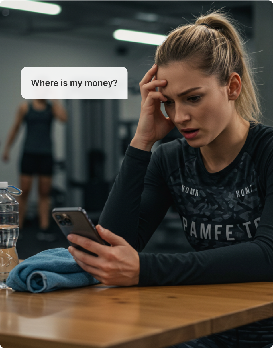 Athlete payment assistance illustration